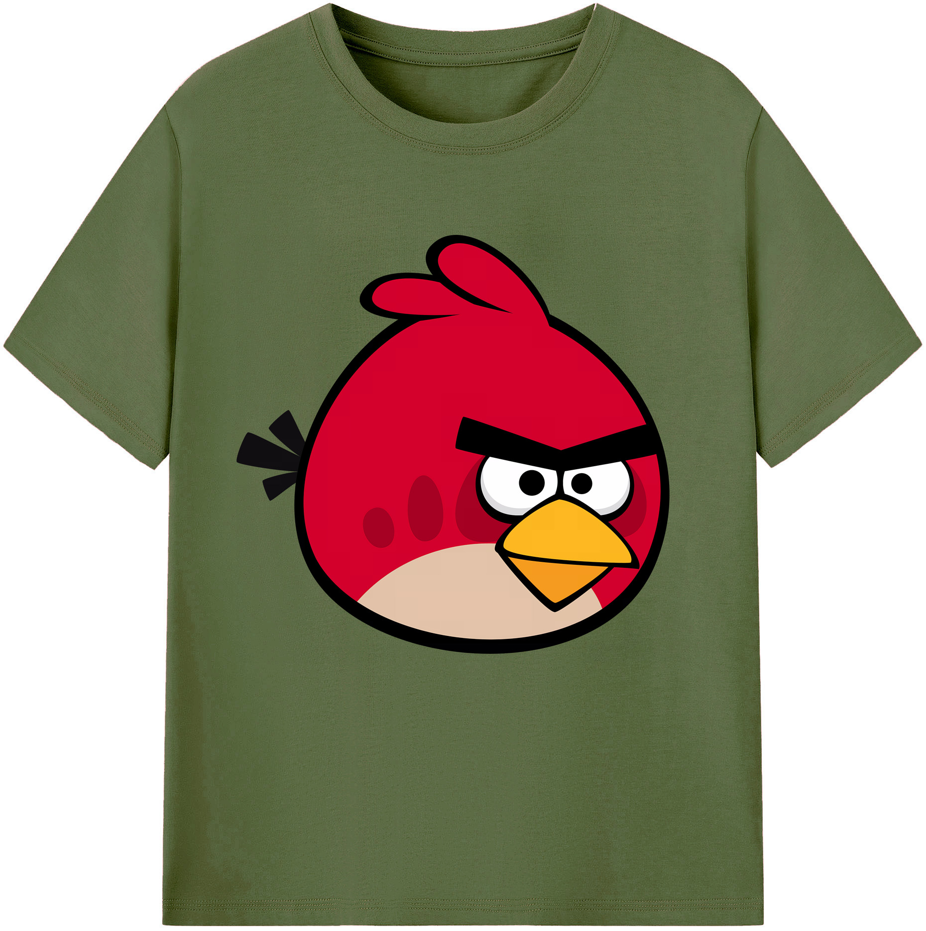 （画像用） Angry Birds アングリーバード 綿100％半袖Tシャツ（フロントプリント）
